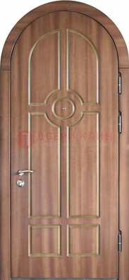 Арочная дверь с отделкой массивом ДА-35 в Кубинке