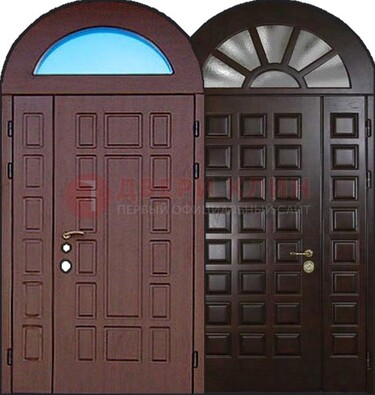 Стальная арочная дверь ДА-8 для административного здания в Кубинке