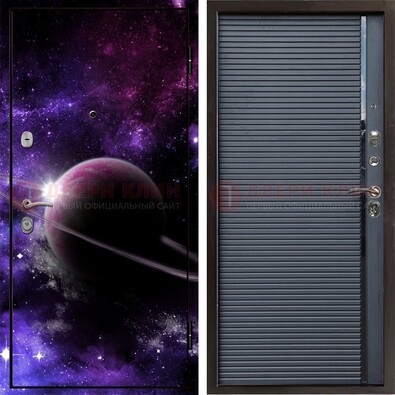 Металлическая дверь с фотопечатью Сатурна ДФ-20 в Кубинке