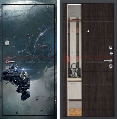 Железная дверь с фотопечатью космической фантастики ДФ-51 в Кубинке