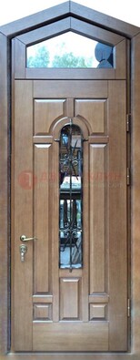 Железная дверь Винорит с фрамугой для частного дома ДФГ-34 в Кубинке