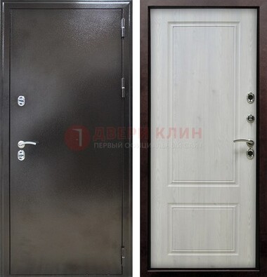 Коричневая железная дверь с МДФ ДМ-170 в Можайске