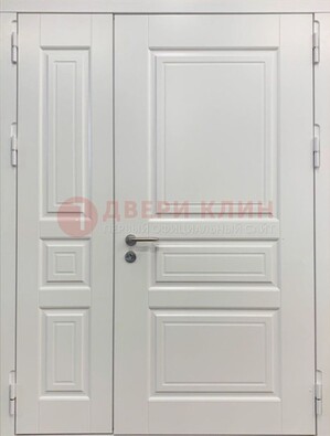 Полуторная светлая металлическая дверь с МДФ ДМ-336 в Кубинке