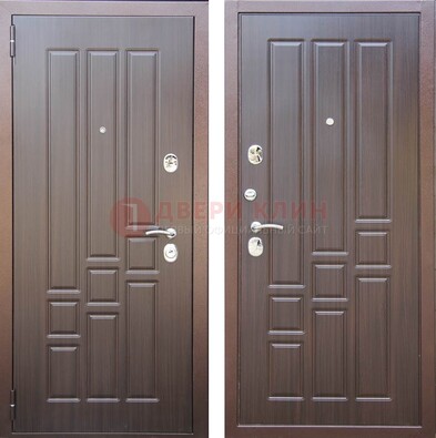 Теплая металлическая дверь с МДФ с двух сторон ДМ-80 в Кубинке