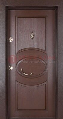 Железная дверь с массивом дуба в стиле классика ДМД-55 в Кубинке