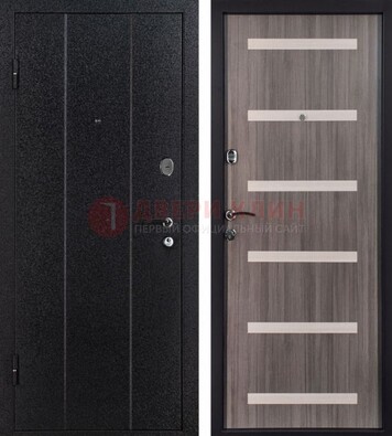 Черная стальная дверь с порошковым окрасом ДП-199 в Кубинке