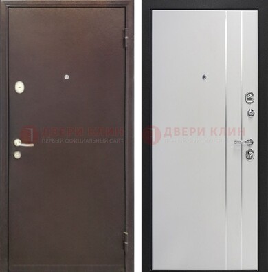 Входная дверь с порошковым покрытием с МДФ с молдингами ДП-232 в Кубинке
