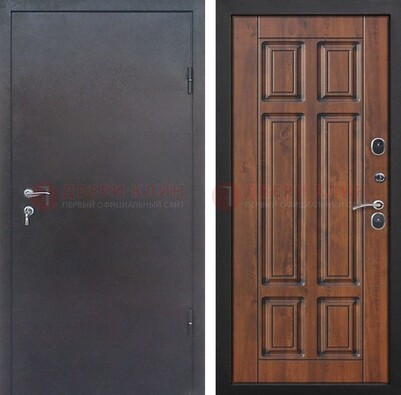 Темная входная дверь с порошковым покрытием с МДФ панелью ДП-235 в Кубинке
