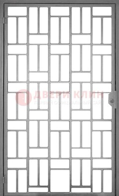 Металлическая решетчатая дверь в сером цвете ДР-23 в Кубинке