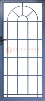 Синяя металлическая решетчатая дверь ДР-28 в Кубинке