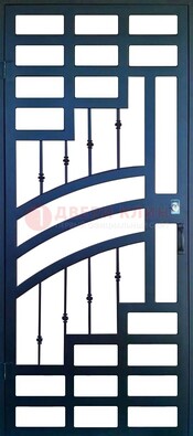 Современная металлическая решетчатая дверь ДР-38 в Кубинке