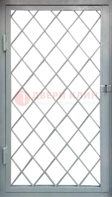 Серая стальная решетчатая дверь ДР-3 в Кубинке