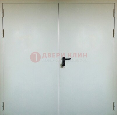 Белая металлическая техническая дверь ДТ-8 в Кубинке