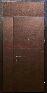 Тамбурная дверь с верхней фрамугой с винилискожей ДТМ-7 в Кубинке