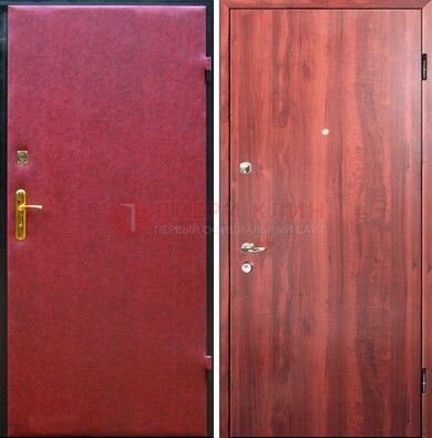 Красная входная дверь с винилискожей ДВ-30 в Кубинке