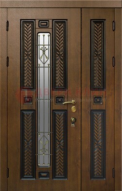 Полуторная входная дверь с виноритом ДВТ-169 в Кубинке