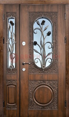 Железная дверь с виноритом и ковкой ДВТ-180 в Кубинке