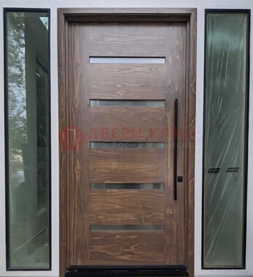 Железная дверь с виноритом и фрамугами ДВТ-189 в Кубинке