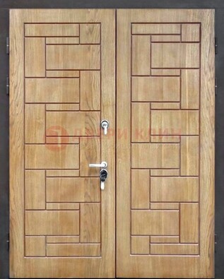 Светло-коричневая стальная дверь с виноритом ДВТ-245 в Кубинке