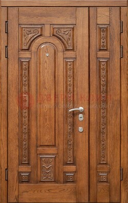Полуторная железная дверь винорит для дома ДВТ-252 в Кубинке