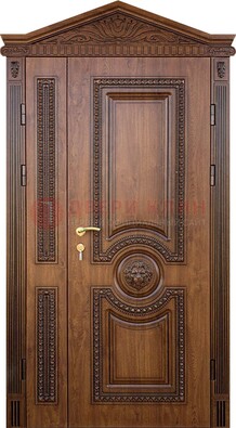 Узорная стальная дверь с виноритом для дома ДВТ-260 в Кубинке