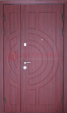 Красная железная дверь с виноритом ДВТ-3 в Кубинке