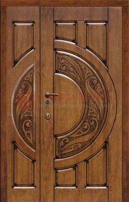Коричневая входная дверь с виноритом ДВТ-5 в Кубинке