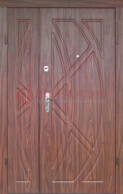 Железная тамбурная полуторная дверь с МДФ ПЛ-7 в Кубинке